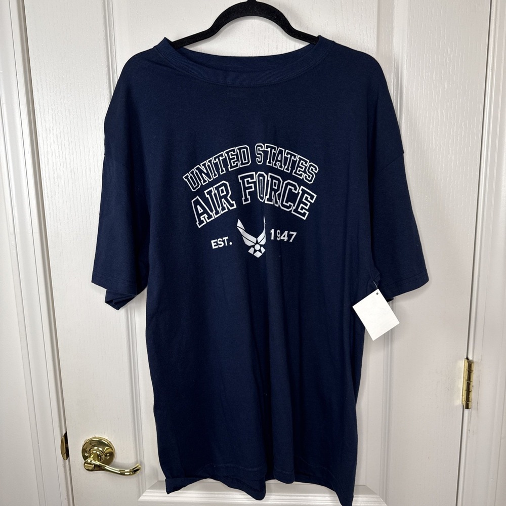 NWT US Air Force T Shirt Mens XL Navy USAF Est 1947 Gildan Military Licensed